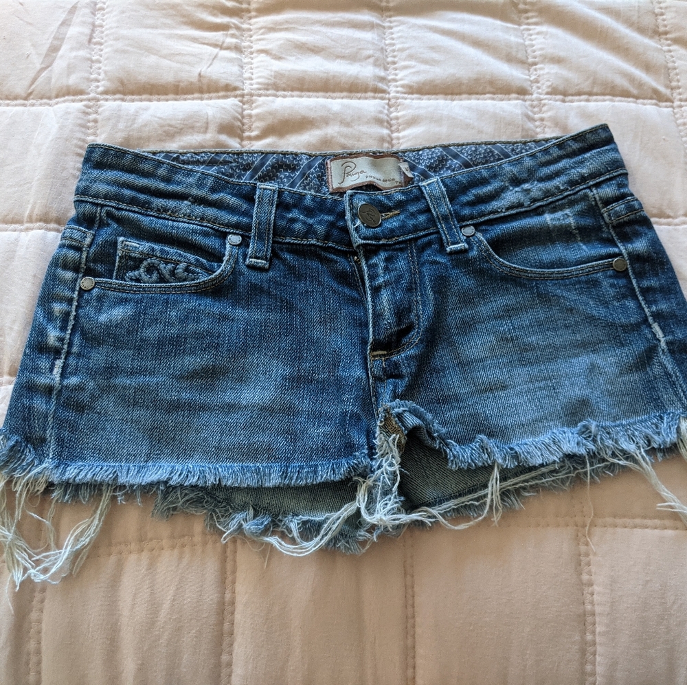 Paige Jean Short Shorts EUC